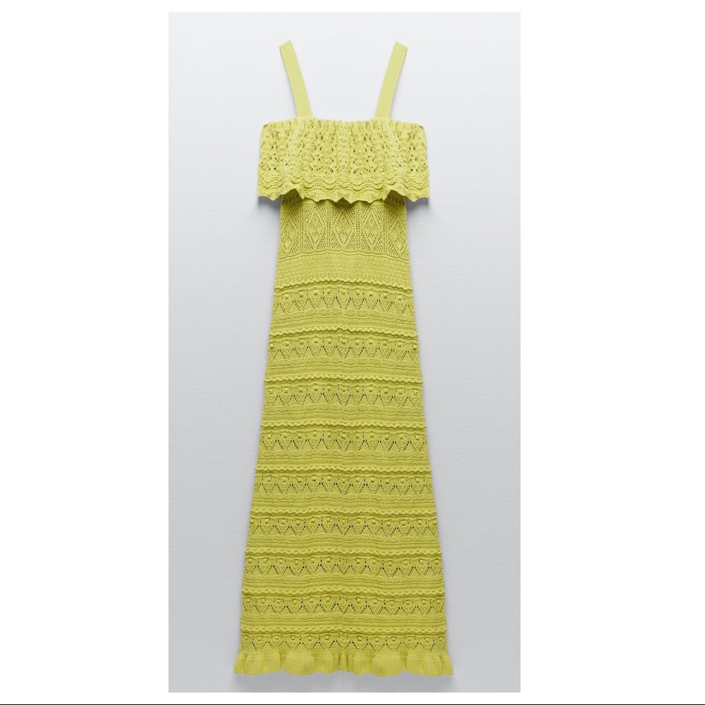 Zara Long Knit Dress Size L